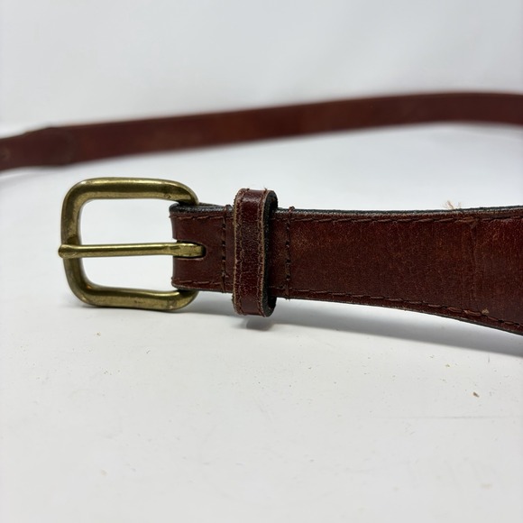 Smathers and Branson Needlepoint Belt Fish Red Canvas Brass Buckle Size 48 - Picture 5 of 10